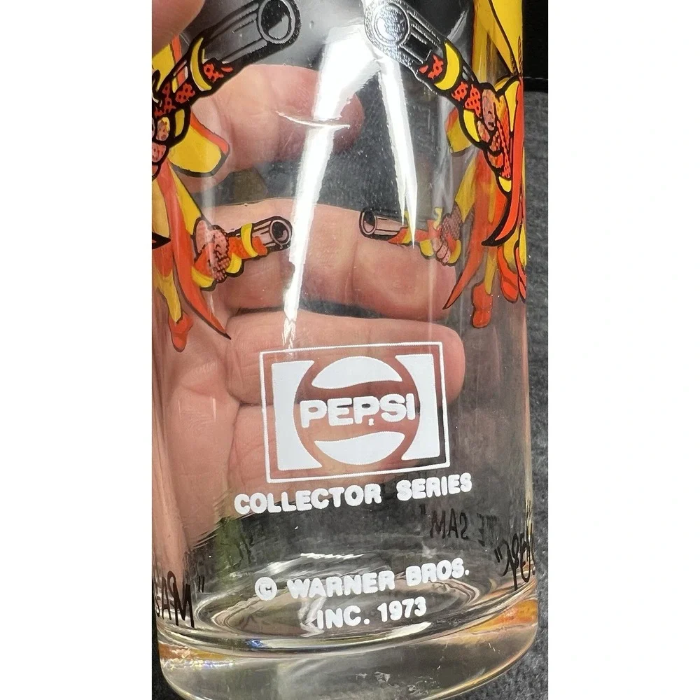 Vintage Yosemite‎ Sam 1973 PEPSI Collector Drinking Glass